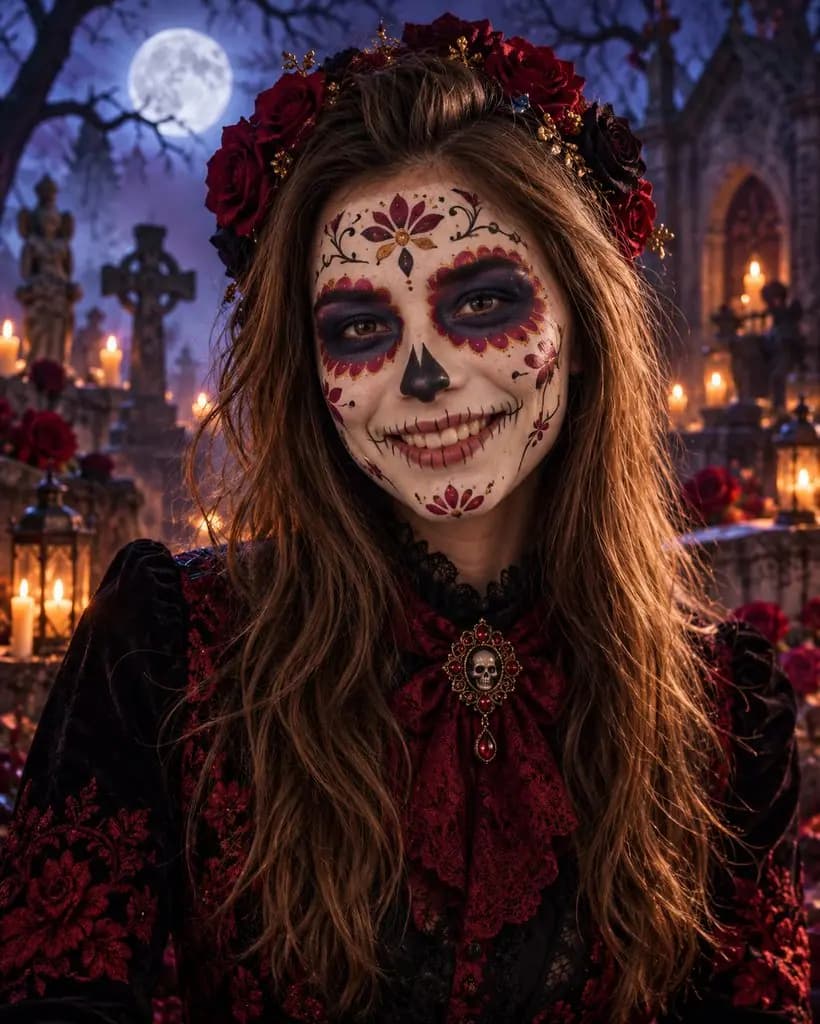 Portrait Jour des morts après transformation